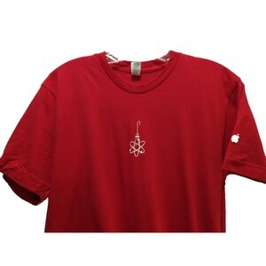 Apple Store Employee T shirt Tech The Halls Medium Christmas Red men women